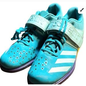 adidas Teal and White Athletic Shoes